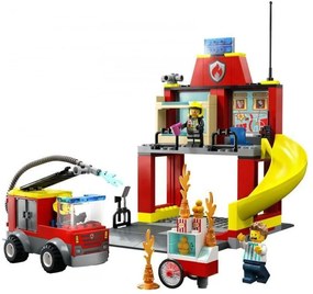 Πυροσβεστικός Σταθμός Και Πυροσβεστικό Όχημα 60375 City 153τμχ 4 ετών+ Multicolor Lego