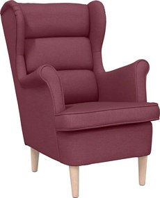 vidaXL πολυθρόνα Wine Red 74x84x100 cm Ύφασμα