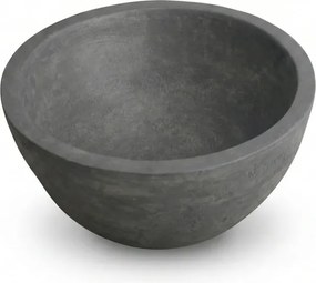 Tema Stone Anthracite Ø40 - Επιτραπέζιος Νιπτήρας με Υφή Πέτρας
