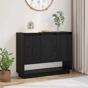 vidaXL Πλαϊνό γραφείο Μαύρη Οξυά 97 x 29 x 75 εκ. Επεξεργασμένο ξύλο