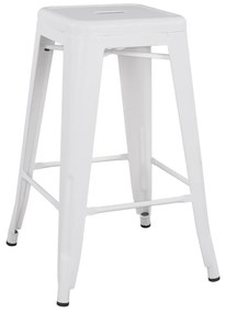 ΣΚΑΜΠΟ ΜΕΣΑΙΟΥ ΥΨΟΥΣ ΜΕΤΑΛΛΙΚΟ MELITA-PRO HM8573.41 ΛΕΥΚΟ ΜΑΤ 43x43x67Υεκ. (1 Τεμμάχια)