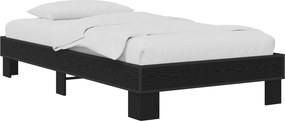 vidaXL Σκελετός Κρεβατιού Μαύρη Δρυς 80 x 200 cm Επεξεργασμένο Ξύλο