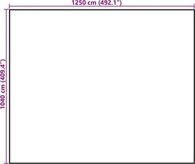 vidaXL Τάπητας για αχυρώνα 10,4x12,5 m 140 g/m² Πολυπροπυλένιο