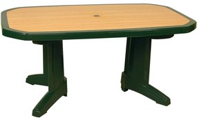 Τραπέζι Πλαστικό Παραλ/μο Laguna Green 165Χ100Χ75cm