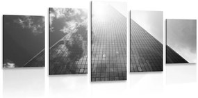 Ουρανοξύστης 5 τμημάτων σε ασπρόμαυρο - 100x50