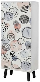 Παπουτσοθήκη Vegas 869VEL8628 50x38x135cm Multi-Black Μοριοσανίδα,Ξύλο