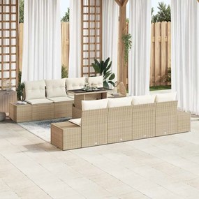 vidaXL Σετ Καναπέ Κήπου 7 pcs μπεζ και κρεμ 100 x 55 x 73 εκ