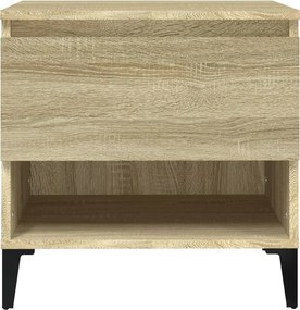 vidaXL Βοηθητικά Τραπέζια 2 τεμ. Sonoma Δρυς 50x46x50 εκ. Επεξ. Ξύλο