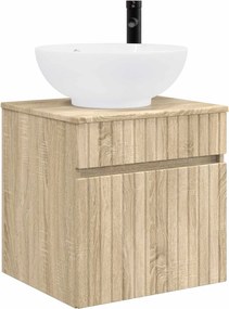 vidaXL Σετ Ντουλαπιών Μπάνιου 4 pcs Sonoma Δρυς Επεξεργασμένο Ξύλο