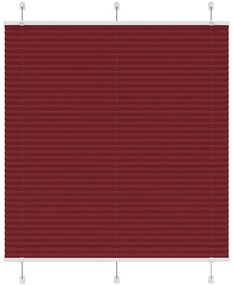 vidaXL Πλισέ περσίδα Μπορντό κόκκινο 120x150 cm Πλάτος υφάσματος