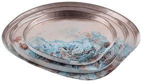 Πιατέλα Σερβιρίσματος Volcano 839034 32cm Multi Marva Glass