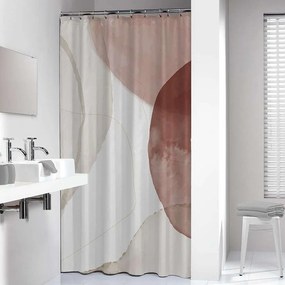 Sealskin Earth 180x200 Dark Pink - Υφασμάτινη Κουρτίνα Μπάνιου