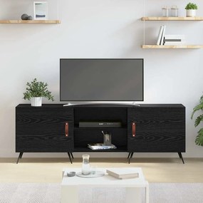 vidaXL Ντουλάπι TV Μαύρη δρυς 150 x 30 x 50 cm Επεξεργασμένο ξύλο