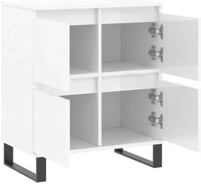 vidaXL Ντουλάπι Γυαλιστερό Λευκό 60x35x70 εκ. από Επεξεργασμένο Ξύλο