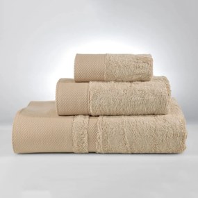 Πετσέτες Μπάνιου (Σετ 3τμχ) Down Town New Rosa 600gsm Μπεζ