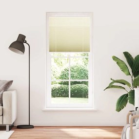 vidaXL Πλισέ Στόρι Κρεμ 95x200 εκ. Πλάτος Υφάσματος 94,4 εκ. Πολυεστέρας