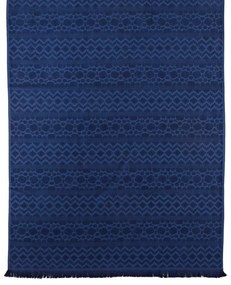 Πετσέτα Θαλάσσης - Παρεό Kasos 01 Blue Kentia Θαλάσσης 90x180cm 100% Βαμβάκι
