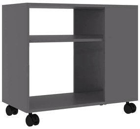 vidaXL Τραπέζι Βοηθητικό Γκρι 70 x 35 x 55 εκ. από Επεξεργασμένο Ξύλο