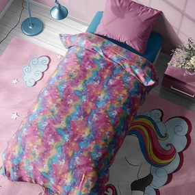 Φωσφοριζέ Κουβέρτα Fleece Μονή (160x220) Dimcol Unicorn