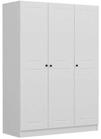 Ντουλάπα Τρίφυλλη Kale 506MNR2258 135x52x210cm White Τρίφυλλη