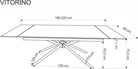 Επεκτεινόμενο τραπέζι Victor I-Leuko
