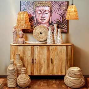 Κομότα - Μπουφές Bhopal Fylliana Golden Brown 160x40x90 εκ. 160x40x90 εκ.