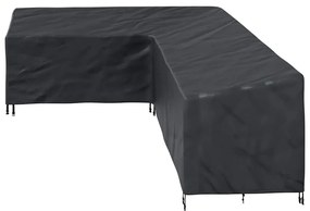 vidaXL Κάλυμμα επίπλων εξωτερικού χώρου 286 x 222 x 80 εκ. Ύφασμα 210D