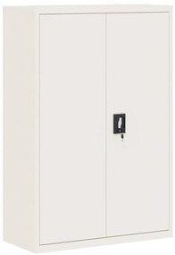 vidaXL Αρχειοθήκη Λευκή 90 x 40 x 140 εκ. Ατσάλινη