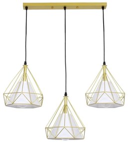 Φωτιστικό Οροφής Eiffel 61571 E27 68x25x130cm Gold GloboStar