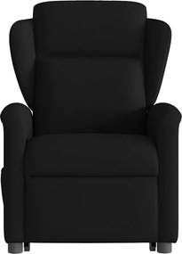 vidaXL Πολυθρόνα Ανακλινόμενη με Ανύψωση Μαύρη Υφασμάτινη