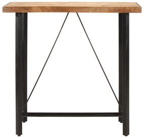 vidaXL Τραπέζι Μπαρ 110x55x107 εκ. από Μασίφ Ξύλο Μάνγκο & Σίδηρο