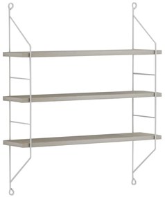 ΡΑΦΙΕΡΑ ΤΟΙΧΟΥ ACHALA ΜΕΛΑΜΙΝΗΣ  SONOMA 60x15x68Y εκ.