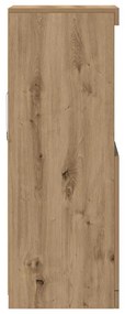 vidaXL Πλαϊνό γραφείο artisan δρυς 41 x 37 x 100 εκ Επεξεργασμένο ξύλο