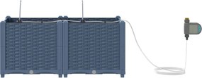 vidaXL Γλάστρα Κήπου 2 τμχ. Γκρι 80 x 40 x 37,5 cm PP