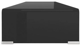 vidaXL Βάση Τηλεόρασης/Οθόνης Μαύρη 100 x 30 x 13 εκ. Γυάλινη
