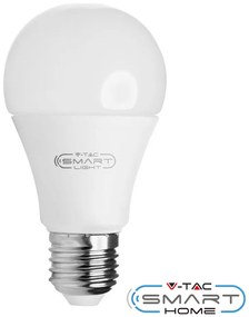V-TAC Λάμπα LED Smart WiFi E27 A60 11W 230V 200° 1055lm RGB+Ζεστό+Φυσικό+Ψυχρό Λευκό Συμβατή με Amazon Alexa &amp; Google Home 212752