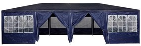 vidaXL Σκηνή Πάρτυ Μπλε και άσπρο 800 x 400 x 266 εκ