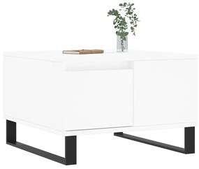 vidaXL Τραπεζάκι Σαλονιού Λευκό 55x55x36,5 εκ. από Επεξεργασμένο Ξύλο