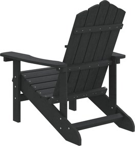 vidaXL Καρέκλα Κήπου Adirondack Ανθρακί από HDPE