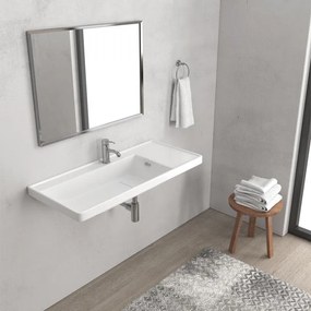 Karag QUATTRO 8100 Νιπτήρας Αναρτώμενος Λευκό Πορσελάνη 100x45x19cm