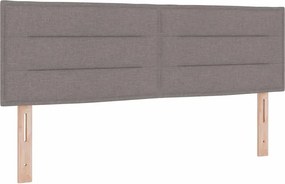 vidaXL Κεφαλάρι με κεφαλάρι Taupe 144 cm Τεχνητό Δέρμα