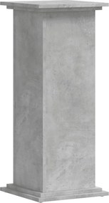 vidaXL Βάσεις Φυτών Γκρι Σκυρ. 33x33x80 εκ. Επεξεργασμένο Ξύλο
