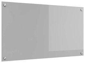 vidaXL Φωτιστικό Πίσω Κουζίνας Ανοιχτό Γκρι 90x50x0.6 εκ Σκληρυμένο Γυαλί