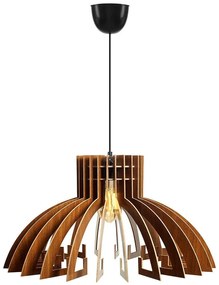 Φωτιστικό Οροφής 390FLH1532 Φ54x65cm 1xE27 40W Walnut Opviq