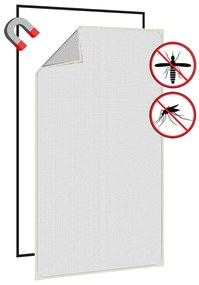 vidaXL Σήτα Εντόμων Μαγνητική για Παράθυρα Λευκή 80 x 140 εκ.