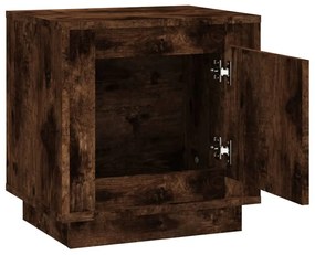 vidaXL Κομοδίνα 2 Τεμ. Καπνιστή Δρυς 44x35x45 εκ. Επεξεργασμένο Ξύλο