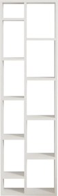 Βιβλιοθήκη Λευκό TOMI 44,4x19,6x150
