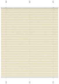 VidaXL Πλισέ περσίδα Κρέμα 110x150 cm Πλάτος υφάσματος 109,4 cm