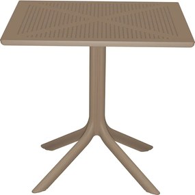 Τραπεζαρία Icoan-Halcyon pakoworld σετ 3τεμ PP σε cappuccino απόχρωση