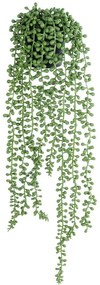 Τεχνητό Κρεμαστό Φυτό Lover's Tears 20875 Φ14x70cm Green GloboStar Polyethylene